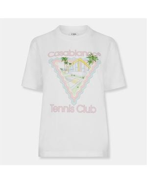 CASABLANCA Maison Oversized T-Shirt - Blue