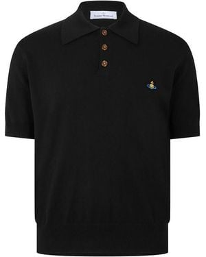 Vivienne Westwood Viv Marco Knit Polo Sn63 - Black