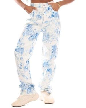BOSS Straight-Fit Cropped Jeans - Blue