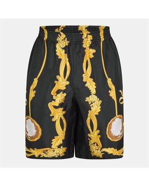 Versace Medusa Cameo Shorts - Yellow