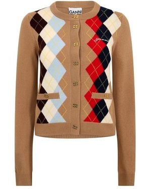 Ganni Cardigan - Natural
