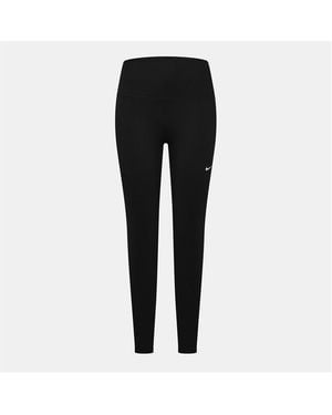 Nike One Seamless Front High-Waisted Leggings - Black