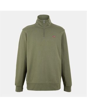 Levi's Quarter Zip Sweatshirt - Green