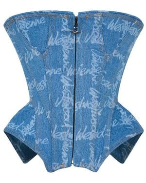 Vivienne Westwood Denim Cobrax Corset - Blue