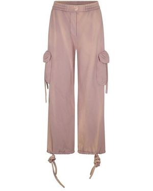 Off-White c/o Virgil Abloh Laundry Cargo High Waisted Elasticated Cuffs Joggers - Pink