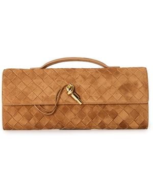 Bottega Veneta Andiamo Clutch - Brown