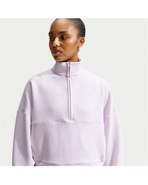 Nike 24.7 Over Sized 1/2 Zip Jumper - Purple