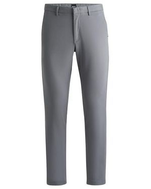 BOSS Kaito3 Straight Leg Trousers - Grey