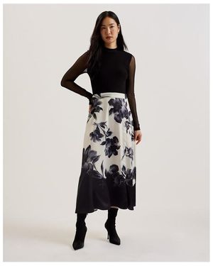 Ted Baker Mesh Skirt Drs - Black