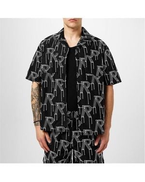 Represent Initial Pattern Shirt - Black