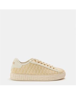 Versace Pattern Cushioned Low-Top Trainers - Natural