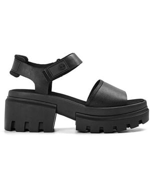 Timberland Everleigh Flatform Sandal - Black