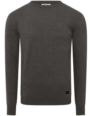 Replay Knitted Crewneck Sweatshirt - Grey