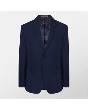 Ted Baker Textured Slim Suit Jacket - Blue