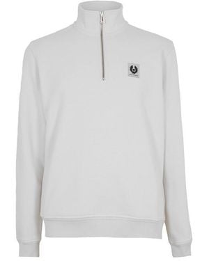 Belstaff Quarter Zip Sweatshirt - White