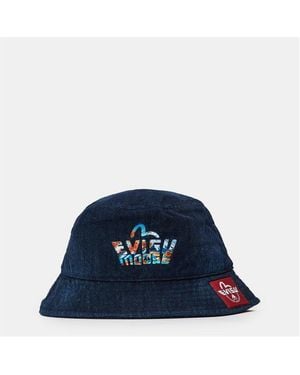Moose Knuckles X Evisu Denim Bucket Hat - Blue