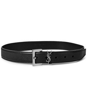Saint Laurent Cassandre Belt - Black