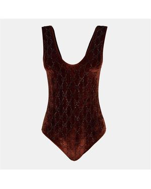 Gucci Close-Fitting Stretch Bodysuit - Brown