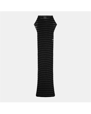Jean Paul Gaultier The Mariniere Striped Dress - Black