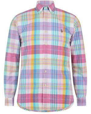 Ralph Lauren Long Sleeve Oxford Shirt - Blue