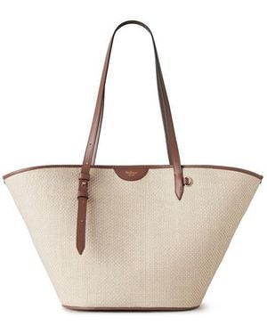 Mulberry Basket Tote Straw Bag - Natural