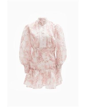 Bardot Hendry Mini Shirt Dress - Natural