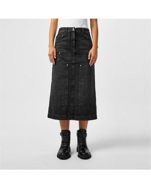 Givenchy Denim Maxi Skirt - Black