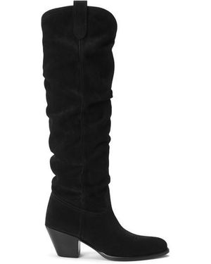 Polo Ralph Lauren Slouch Knee High Boots - Black