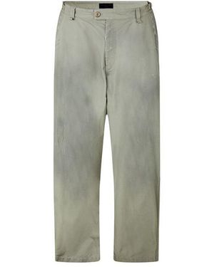 Balenciaga Washed Wide Leg Utility Jeans - Grey