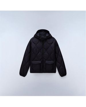 Napapijri Napa Shorts Quilted Short Puffer Jacket - Blue