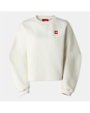 The North Face Redbox Relaxed Fit Crew Sweatshirt - White