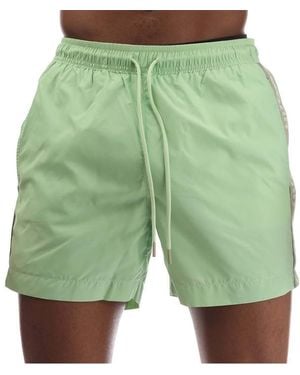 HUGO Fab Logo Tape Swim Shorts - Green