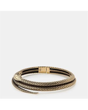 Chloé Snake Choker Necklace - Metallic