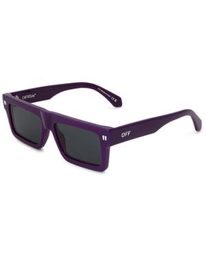 Off-White c/o Virgil Abloh Chandler 53 Rectangle Sunglasses - Blue