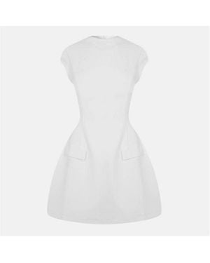 Odd Muse Cap Sleeve Mini Dress - White