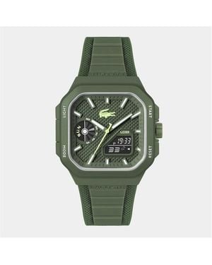 Lacoste Lc33 Silicone Analog-Digital Watch - Green
