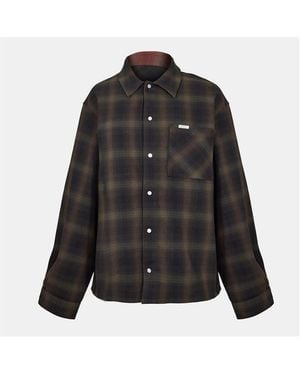Represent Long-Sleeve Patterned Shirt - Black