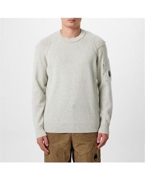 C.P. Company Lambswool Grs Crew Neck Knit Jumper in Black for Men Lyst UK