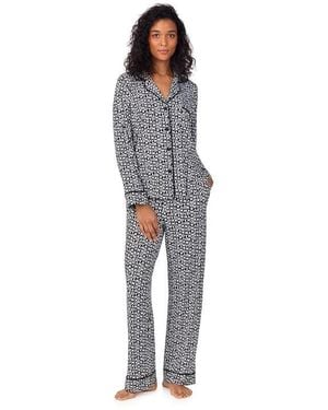 DKNY Print Long Sleeve Pyjama Set - Grey