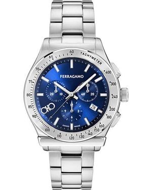 Ferragamo Chrono Analogue Quartz Watch - Metallic