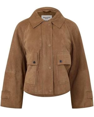 Weekend by Maxmara Weekend Abito Leather Jacket - Brown