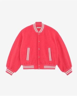 Cole Buxton Cole Wool Bomber - Red