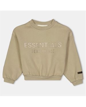 Fear Of God Fge Ess Crew Sweat Jn54 - Natural