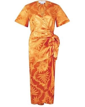 Never Fully Dressed Vienna Midi Dress - Orange