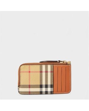 Burberry Somerset Zipped Coin Purses - Natural