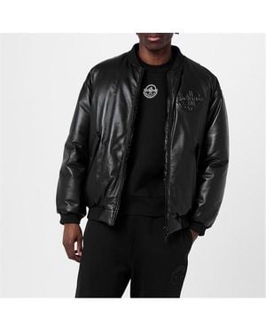 MONCLER X ROC NATION Cassiopeia Reversible Down Bomber Jacket - Black