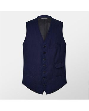 Yohji Yamamoto 7 Button Vest - Blue