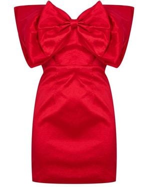 Bardot Mini Bow Dress - Blue