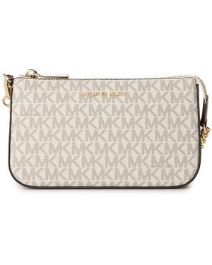 MICHAEL Michael Kors Jet Set Signature Chain Clutch Bag - Metallic