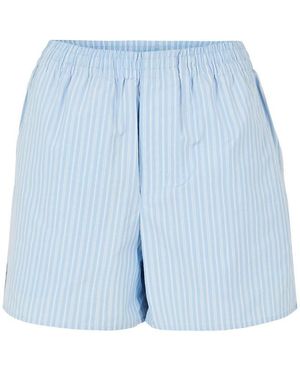 Ami Paris Ami Stripe Short Ld61 - Blue